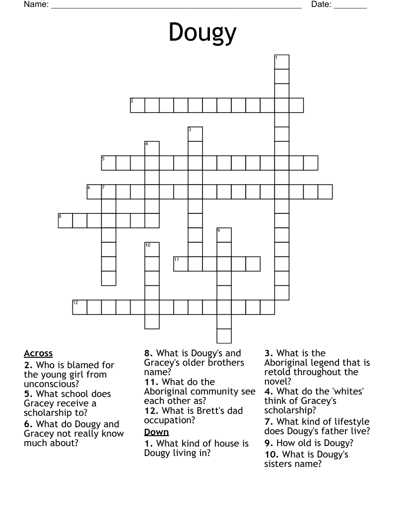 Dougy Crossword