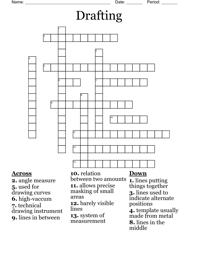 Drafting Crossword