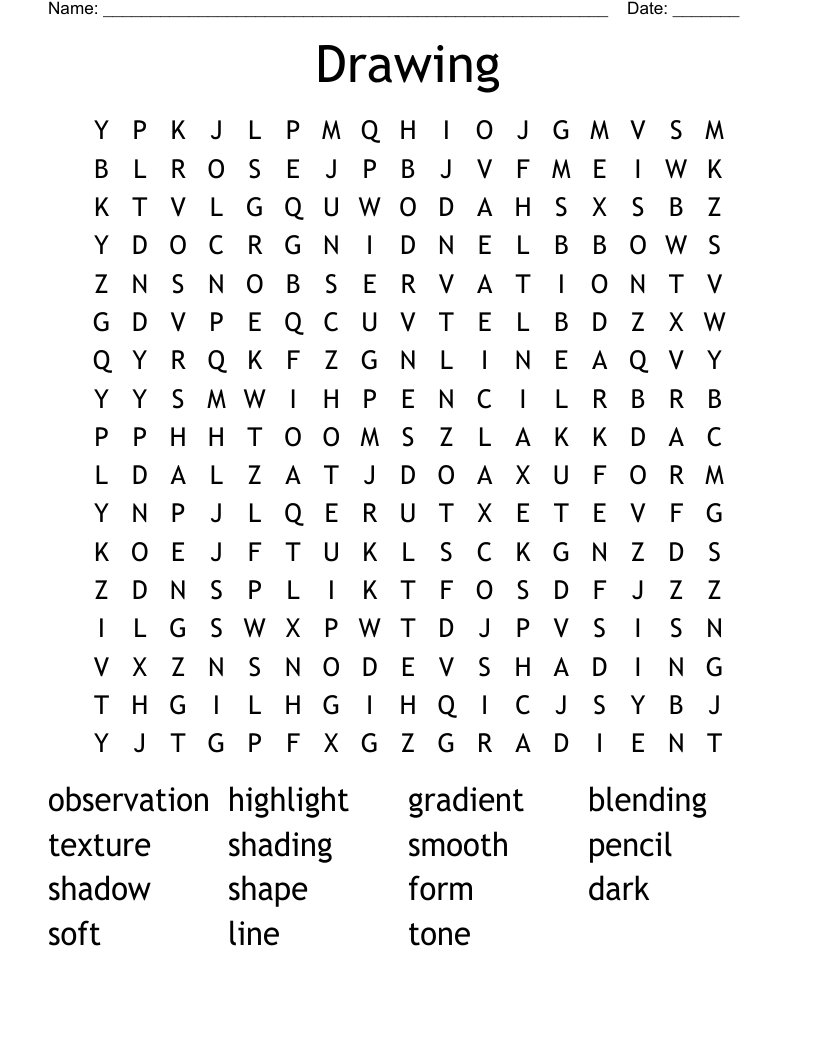 Drawing Word Search