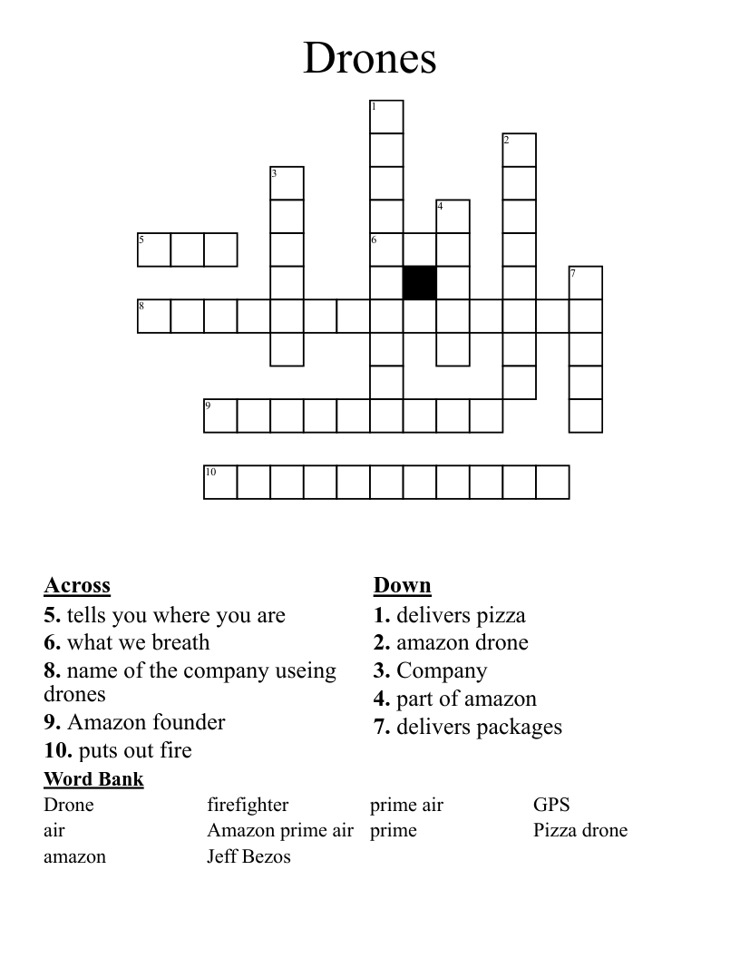Drones Crossword