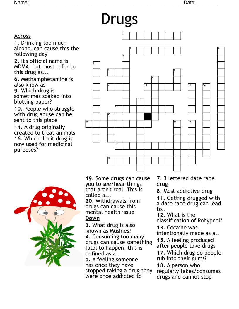 Drugs Crossword