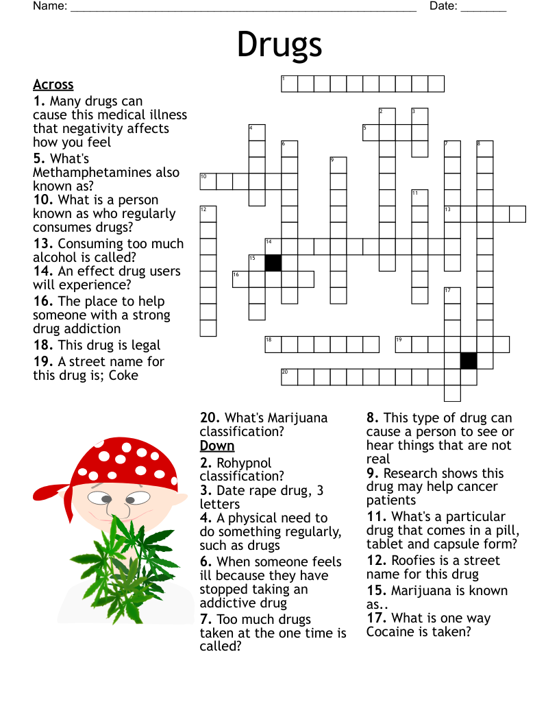 Drugs Crossword