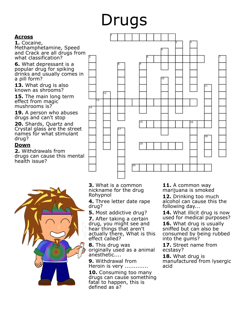 Drugs  Crossword