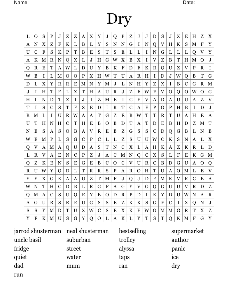 Dry Word Search