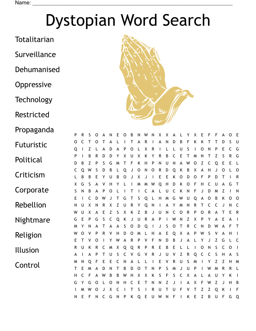 Dystopian Word Search