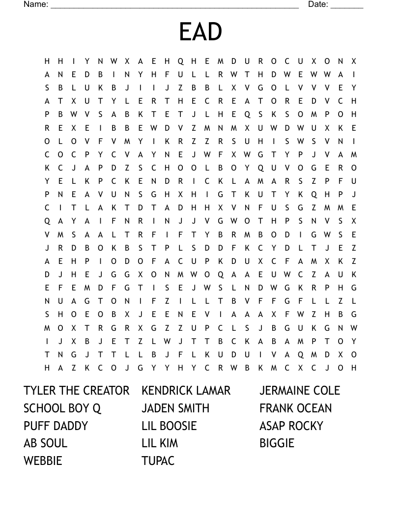 EAD Word Search