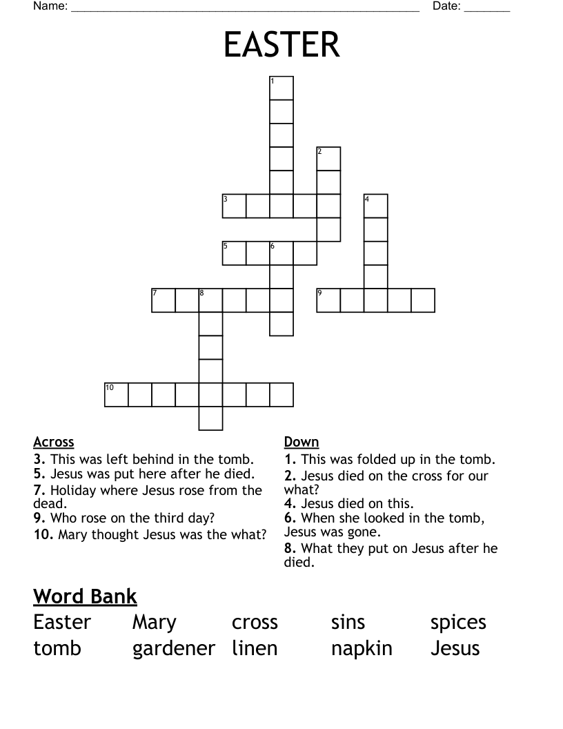 EASTER Crossword