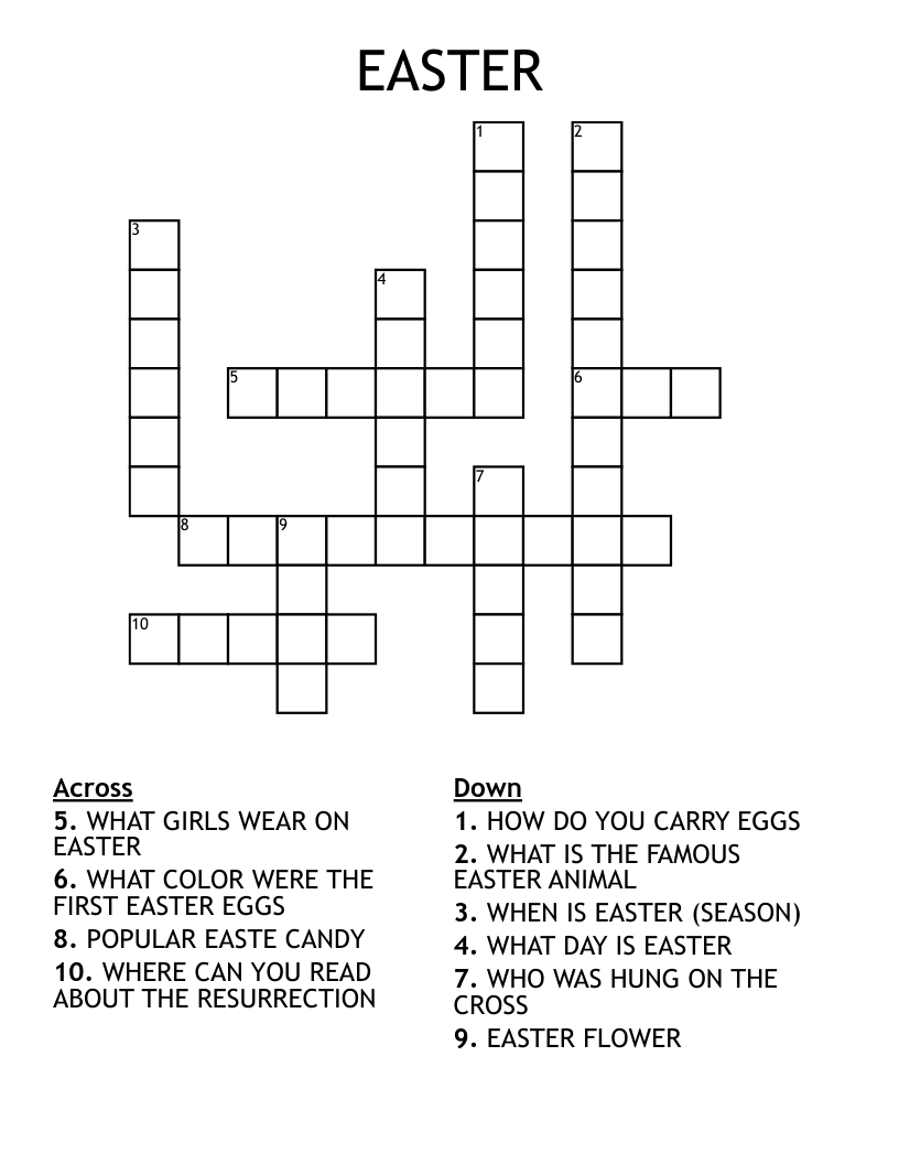 EASTER Crossword