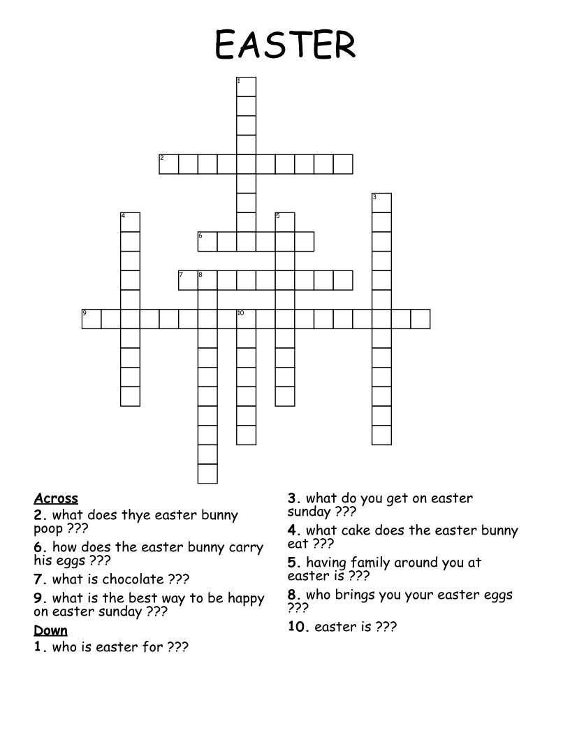 EASTER Crossword