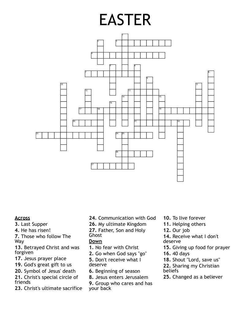 EASTER Crossword