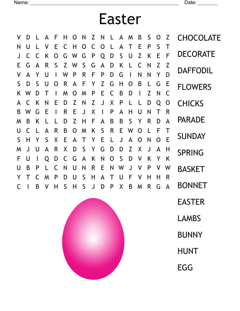 Easter Word Search