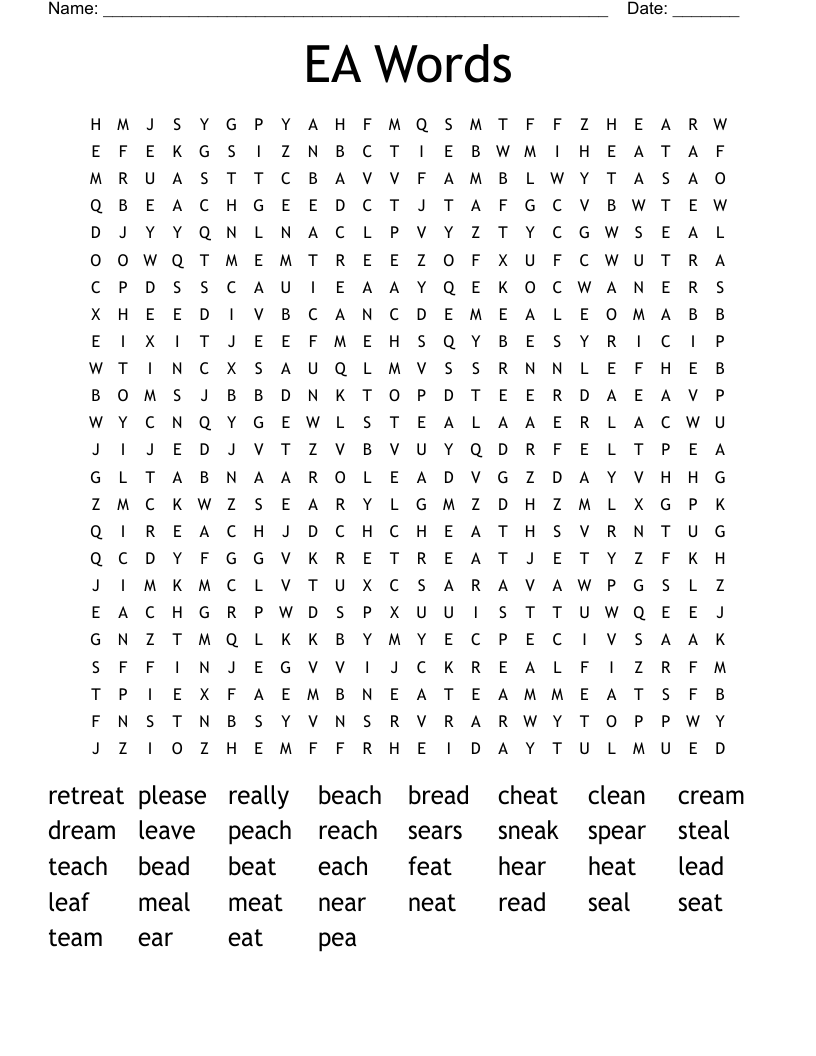EA Words Word Search