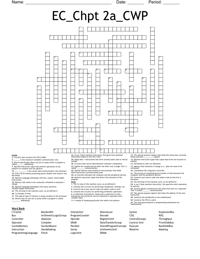 EC_Chpt 2a_CWP Crossword