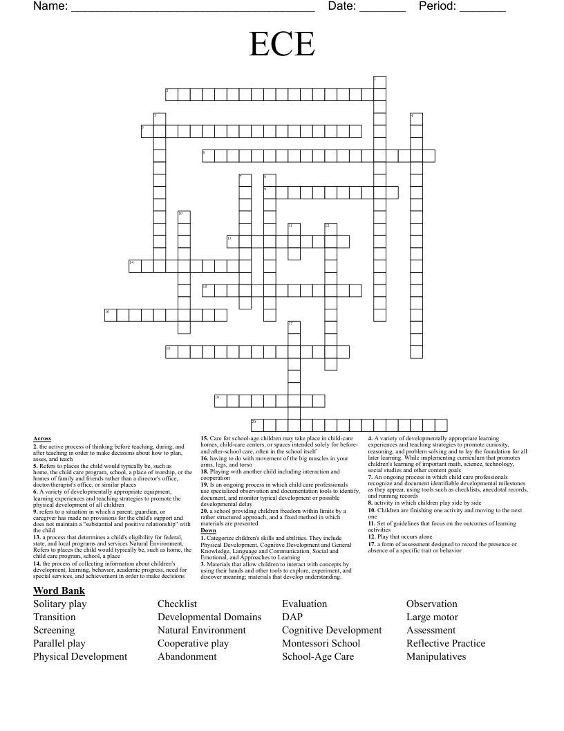 ECE Crossword