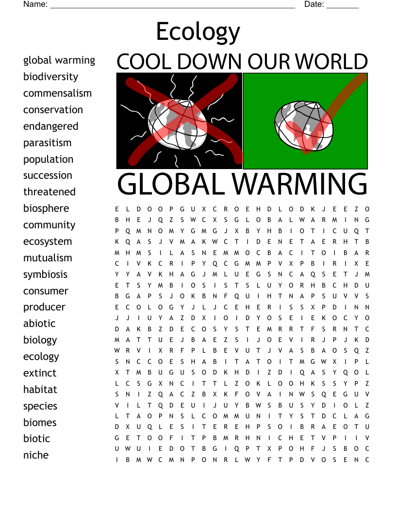 Ecology Word Search
