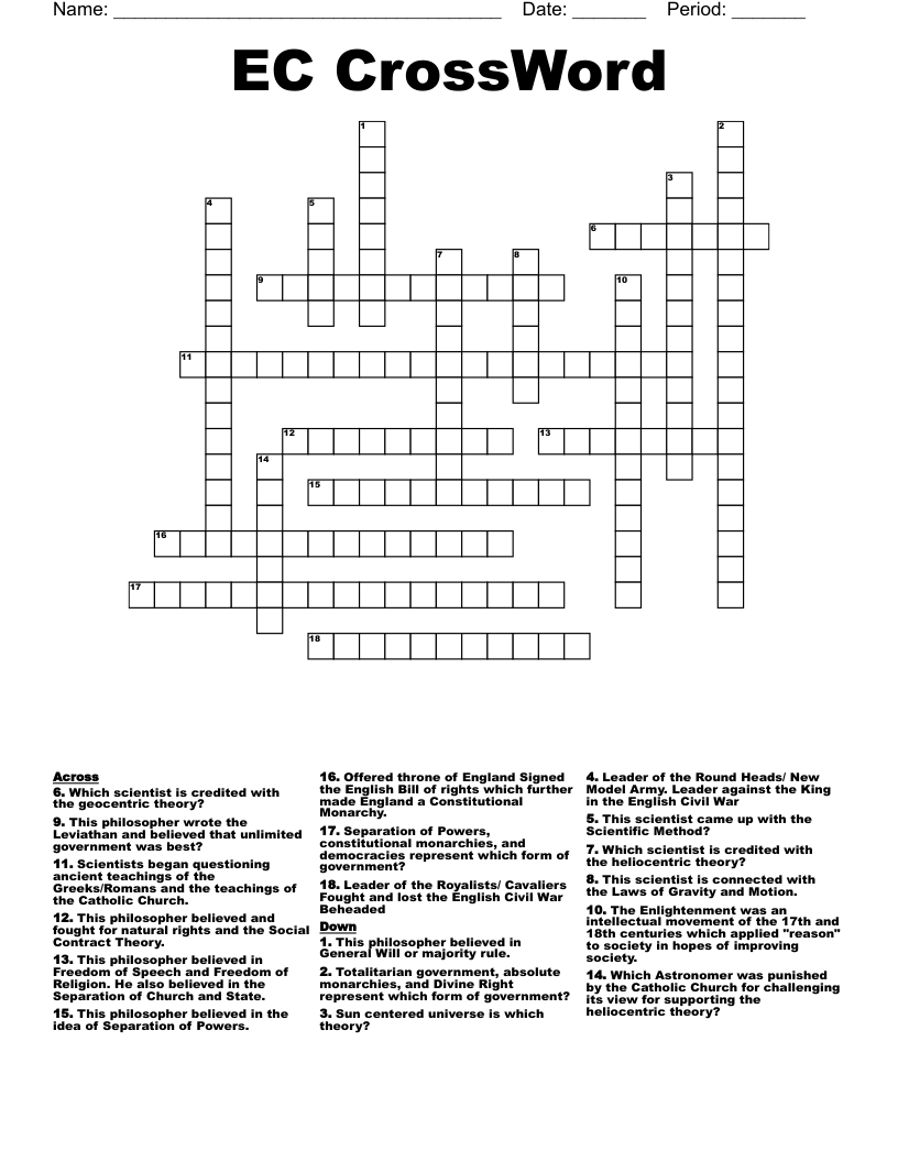 EC CrossWord