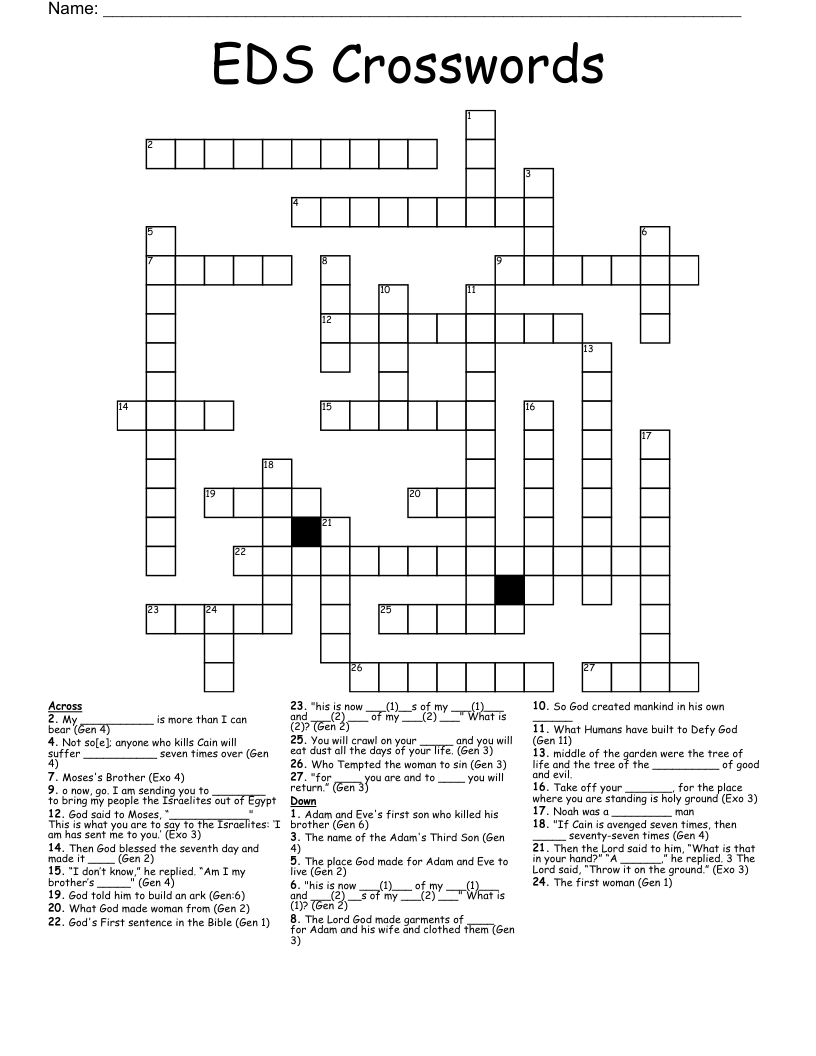 EDS Crosswords  