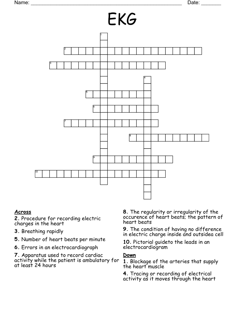 EKG Crossword