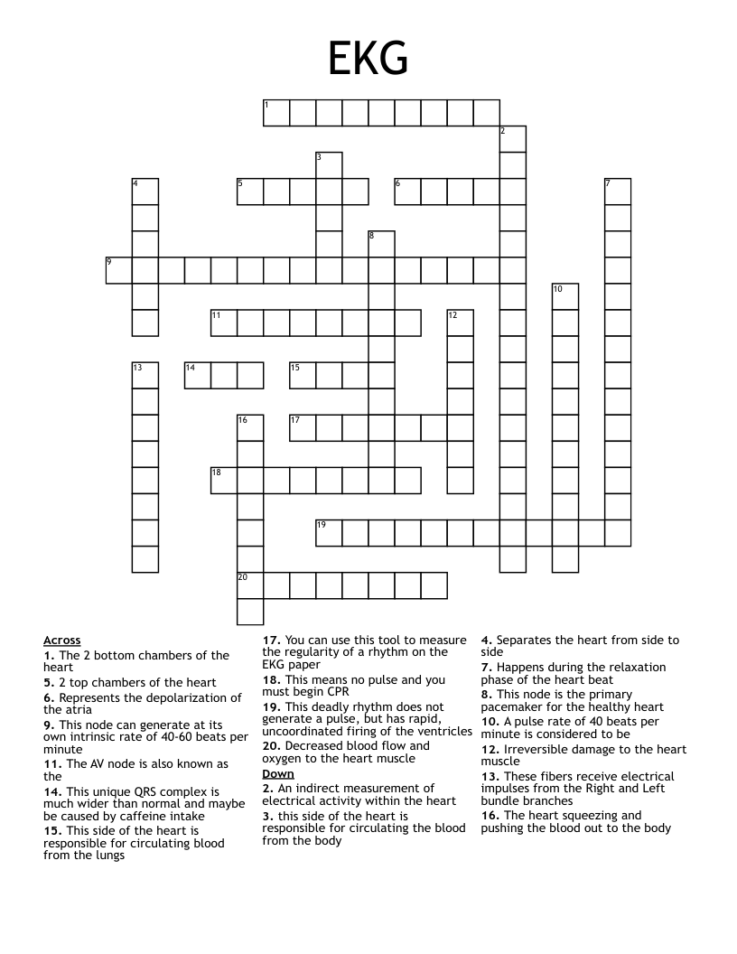 EKG Crossword