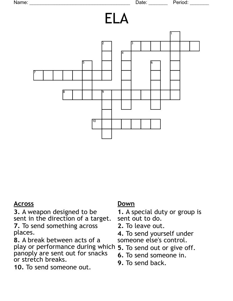 ELA Crossword