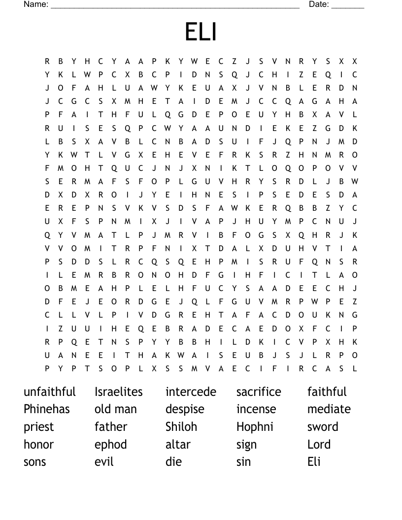 ELI Word Search