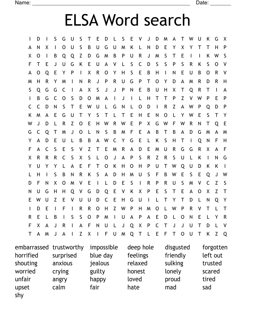 ELSA Word search