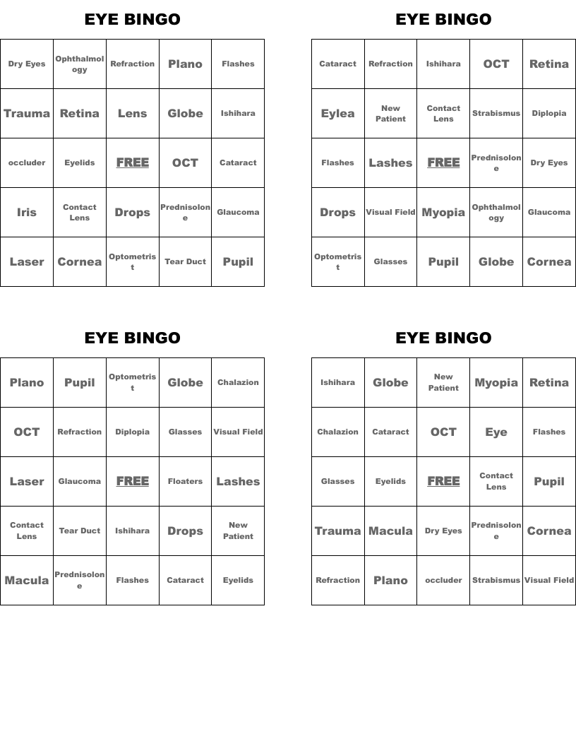 EYE BINGO