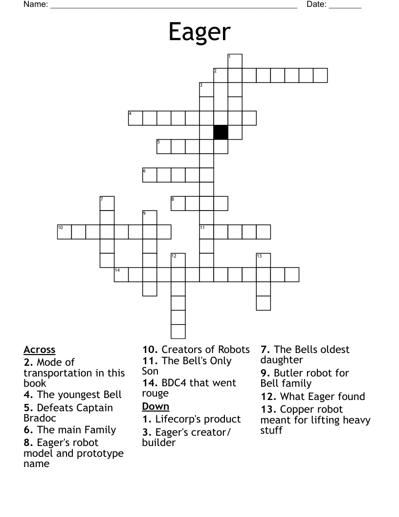 Eager Crossword