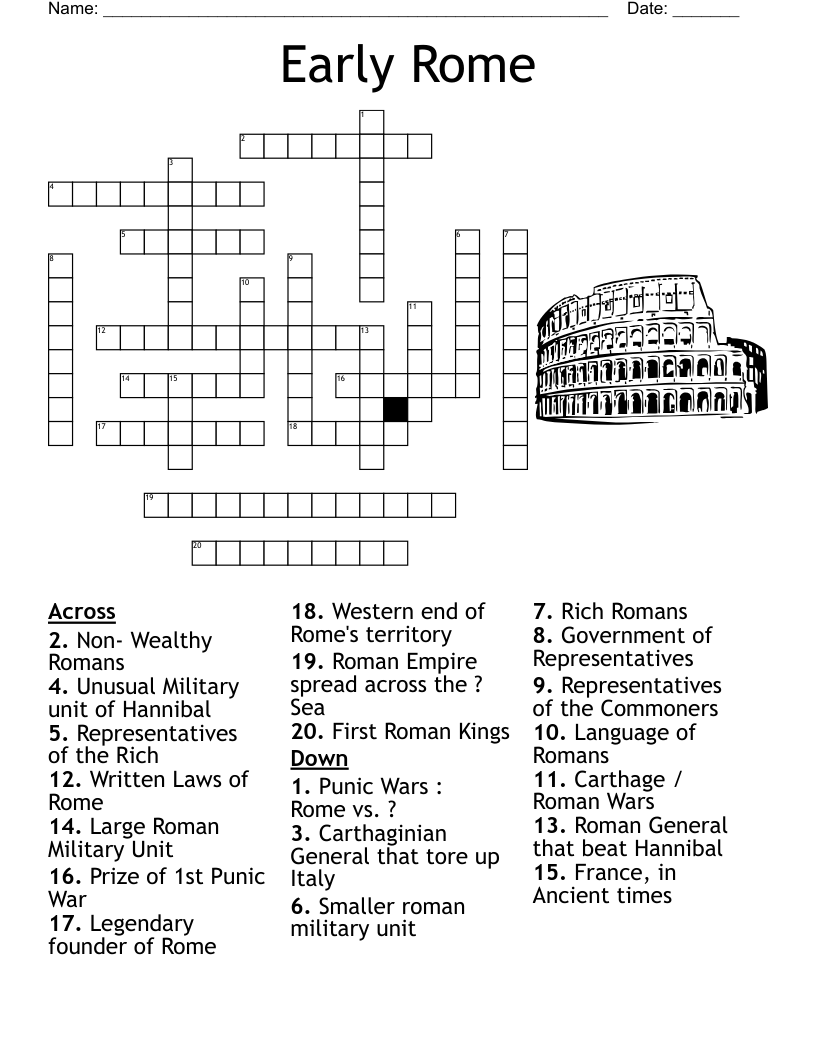 Early Rome Crossword