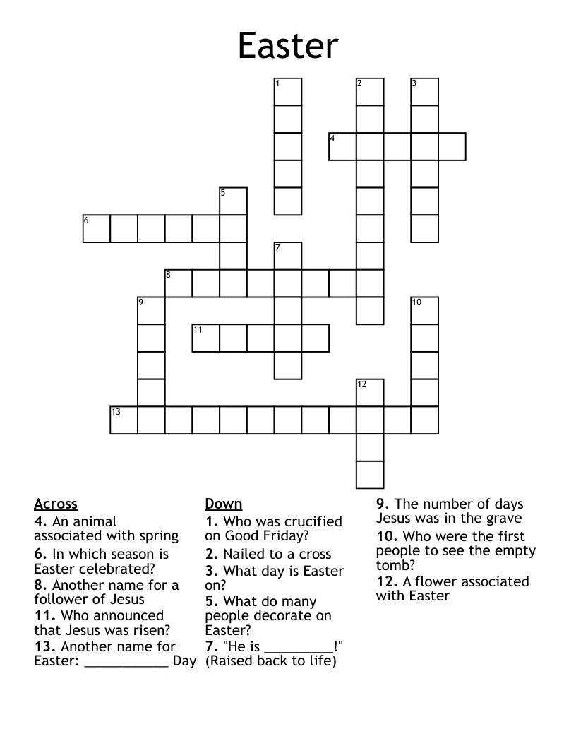 Easter Crossword