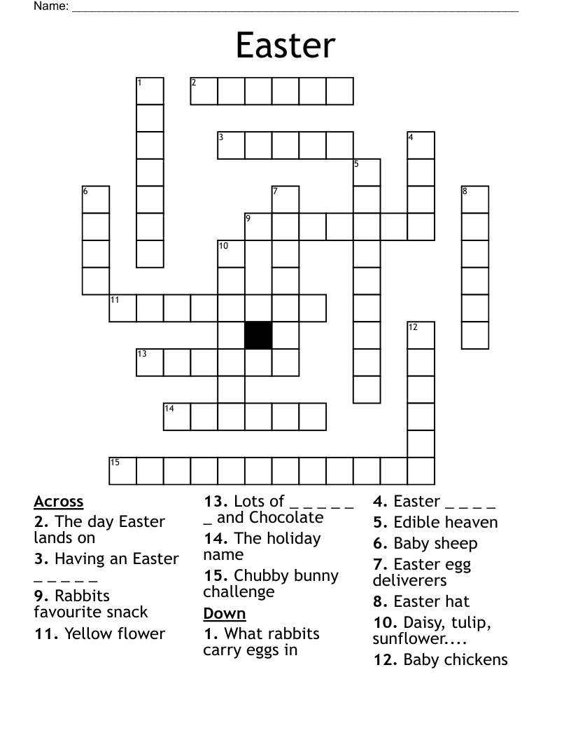 Easter Crossword
