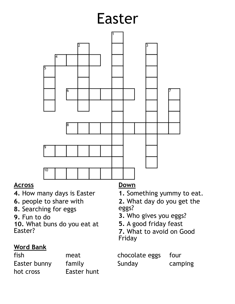 Easter Crossword