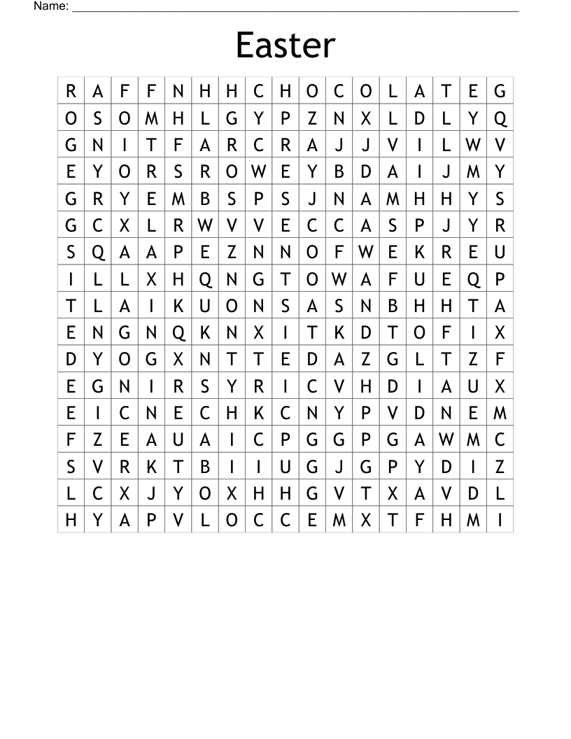 Easter Word Search
