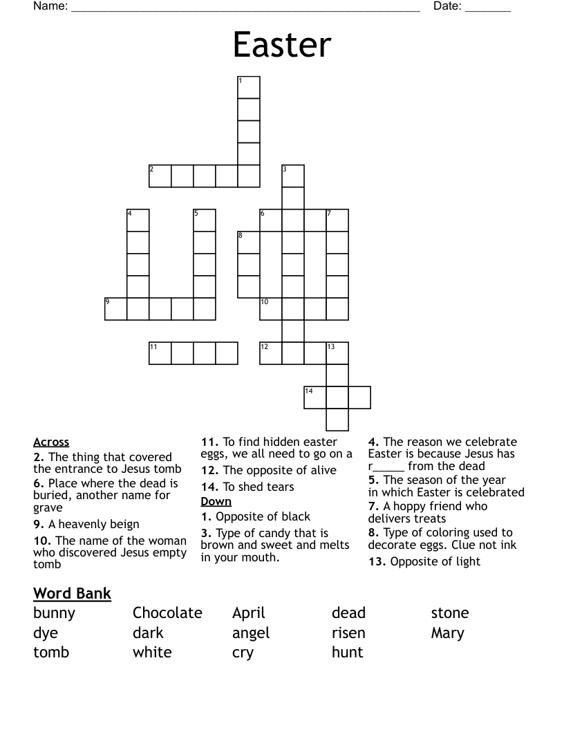 Easter Crossword