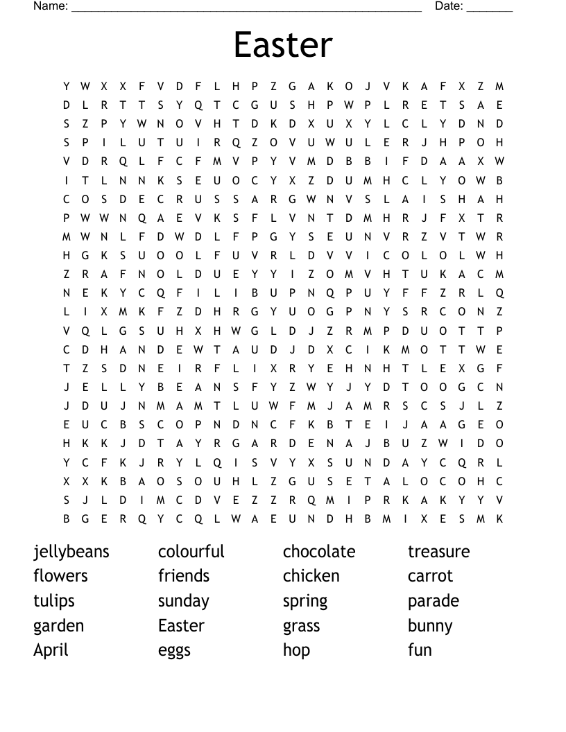 Easter Word Search