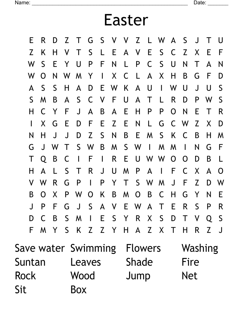 Easter Word Search