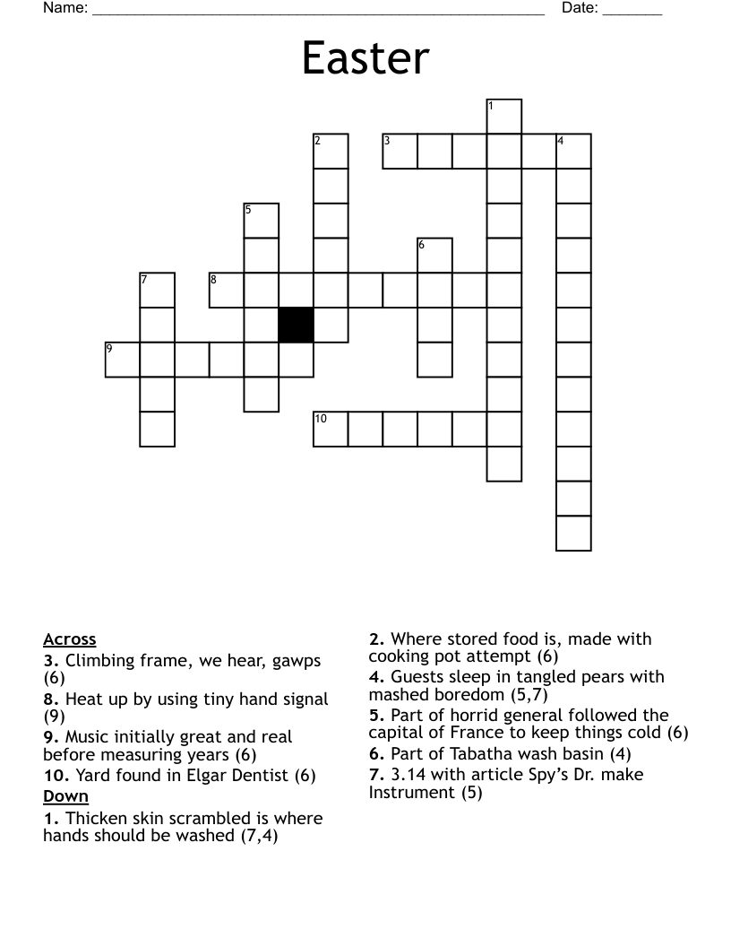 Easter Crossword