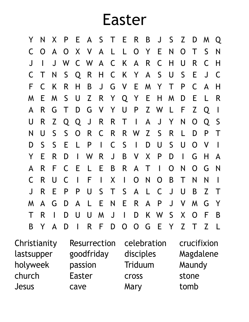 Easter Word Search