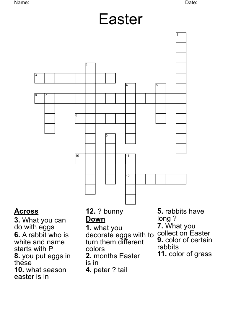 Easter Crossword