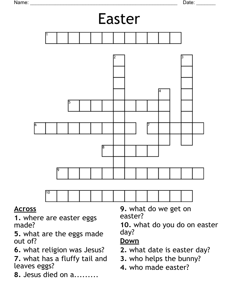 Easter Crossword