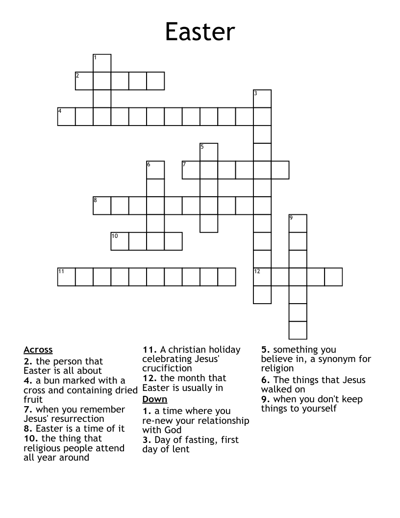 Easter Crossword
