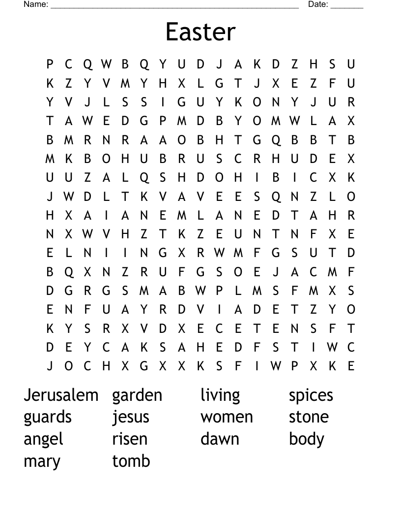 Easter Word Search