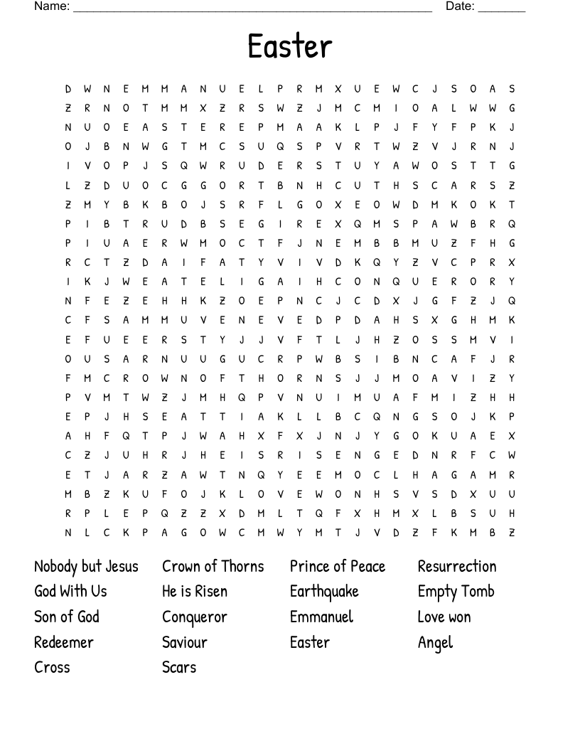 Easter Word Search
