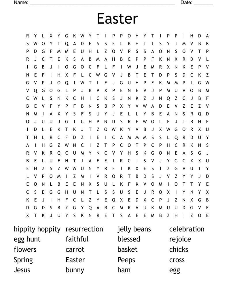 Easter Word Search