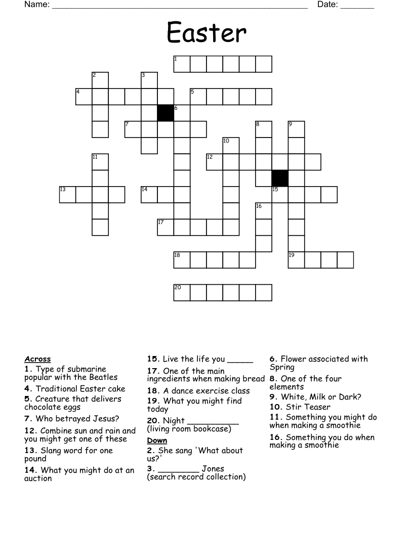 Easter Crossword