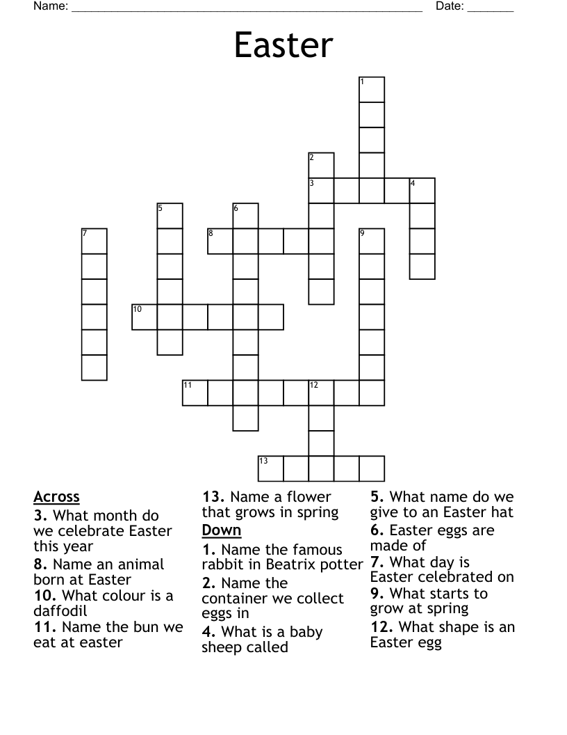 Easter Crossword