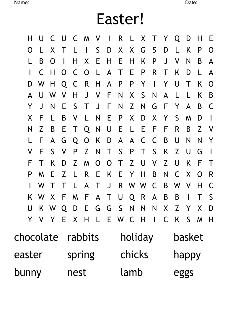 Easter! Word Search