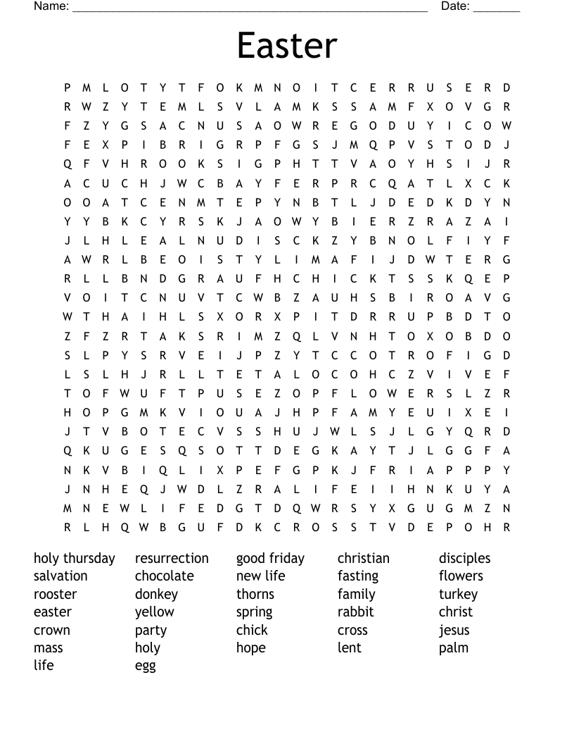 Easter Word Search