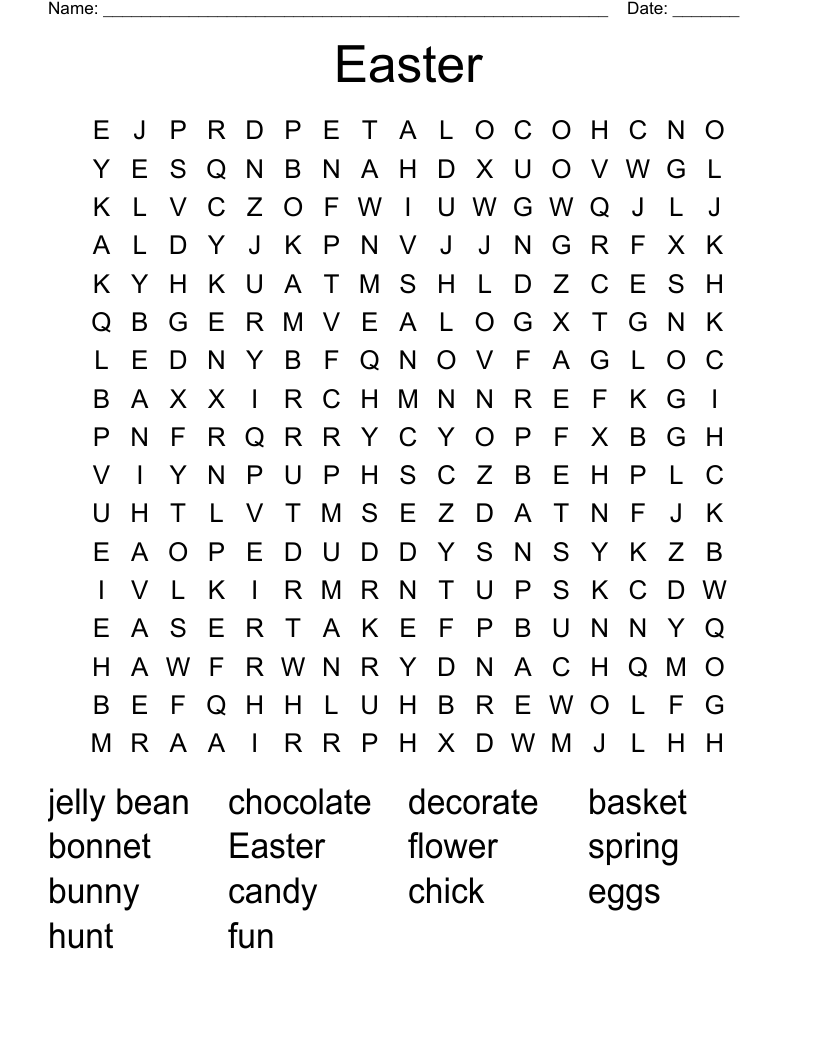 Easter Word Search
