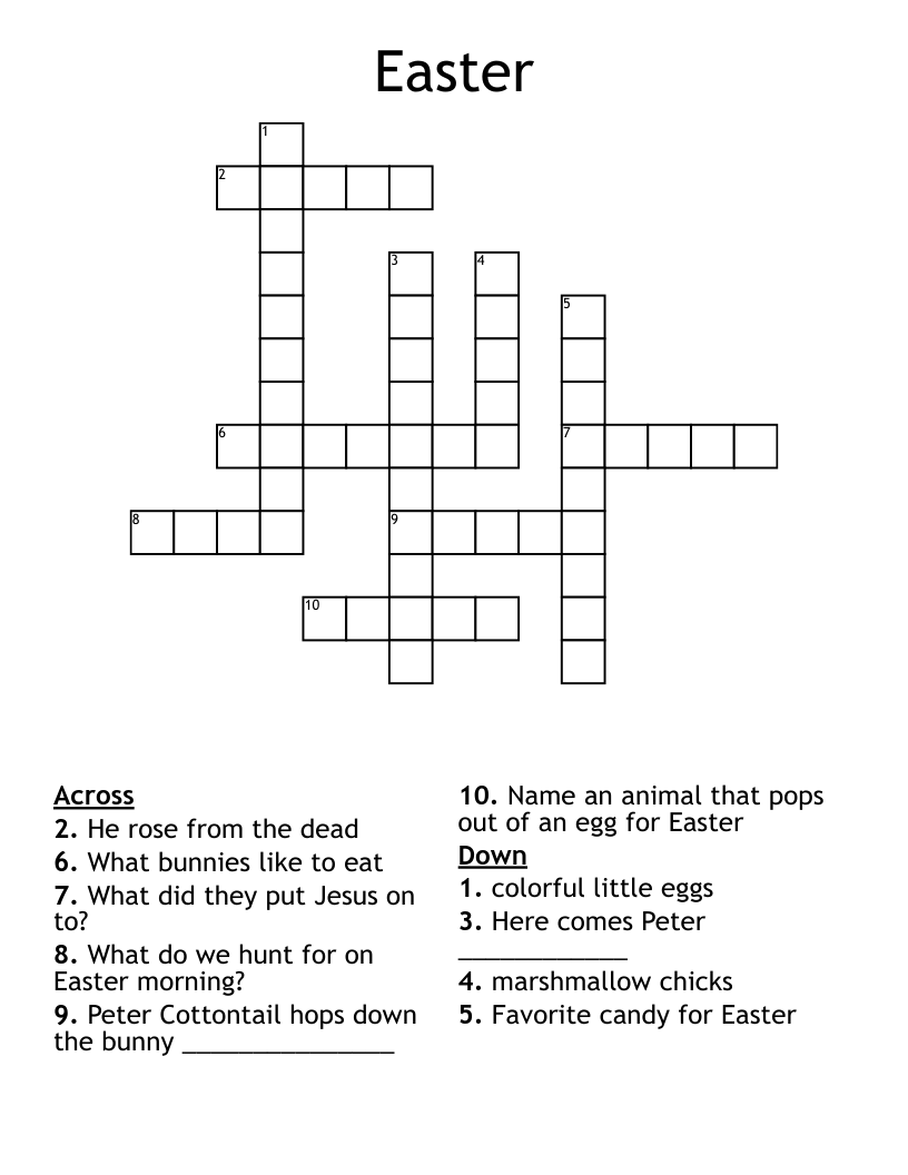 Easter Crossword